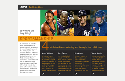 Web: Feature on Sportsmanship